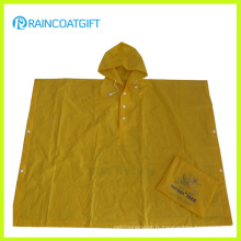 Poncho de pluie en plastique pliable promotionnel (Rvc-105)